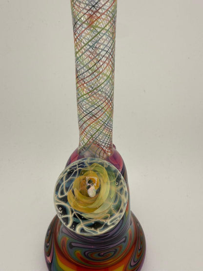 Highgrade Glass Heady Grommet Mini Tube 10mm 45° Rainbow