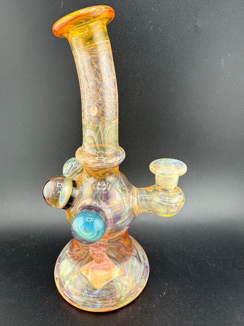 Royals Glass Fumed Orange Rig 10mm 90°