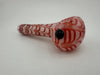 Filla John Glass Dry Pipe - Wrap And Rake Color Over White Base