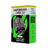 Vaporesso Luxe X Pod package showcasing COREX 2.0 technology for exceptional flavor and prolonged use.