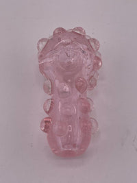 Danny W Glass Hand Pipe - Pink Knobby Tactile