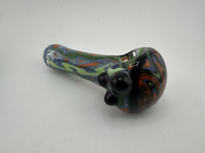 Phranq Glass Dry Pipe - Fully Worked Squiggle