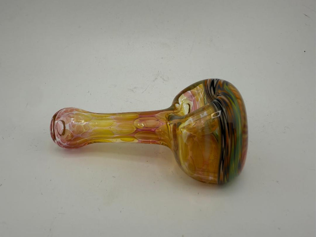 Lylo Glass Single Color Fumed Cap Pipe