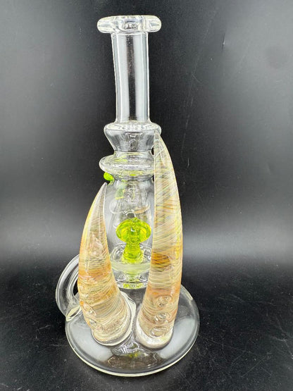 Brando Glass Blooper - Uv Mushroom w/ Dual Fumed Horns 10mm 90°
