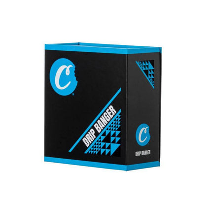 Cookies Drip Banger packaging showcasing premium quartz banger for flavorful dabs with drip cap and terp spinner cone.
