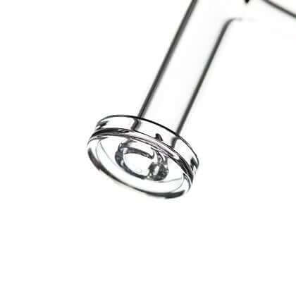 Bear Quartz Control Tower V1 Quartz Banger Set close-up of high-quality clear glass joint for optimal dabbing performance.