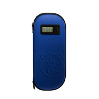 Bear Quartz Polar Pack with digital temperature reader in blue, designed to keep concentrates cool.