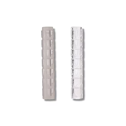 Bear Quartz Terp Slurper / Control Tower Pillar 2pc - sandblasted and clear quartz pillars for optimal performance.