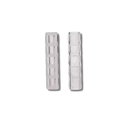 Bear Quartz Terp Slurper / Control Tower Pillar 2pc - sandblasted and clear quartz pillars for optimal performance.