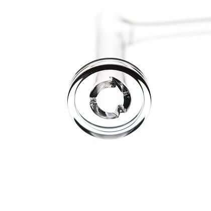 Bear Quartz Control Tower V1 Quartz Banger Set close-up view showcasing the beveled top and seamless joint.