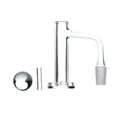 Bear Quartz Control Tower V1 Quartz Banger Set featuring a sleek design with marble and seamless joint for optimal dabbing.