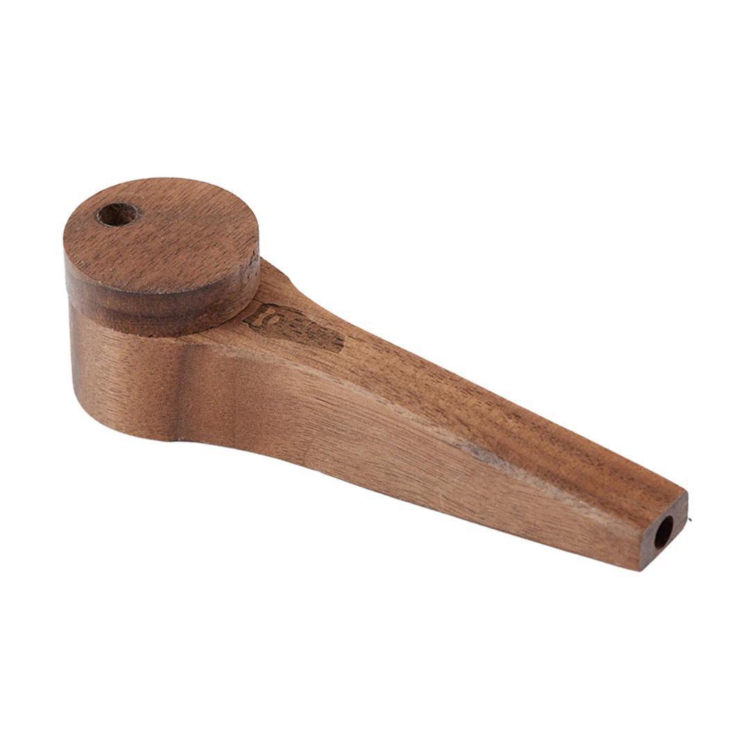 Bearded HP-2 Handpipe - Handcrafted Wooden Pipe with Secure Lid for Smoking