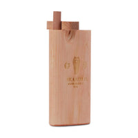 Bearded Wood Dugout - Tall handcrafted from hardwood, featuring smooth finish and portable design.