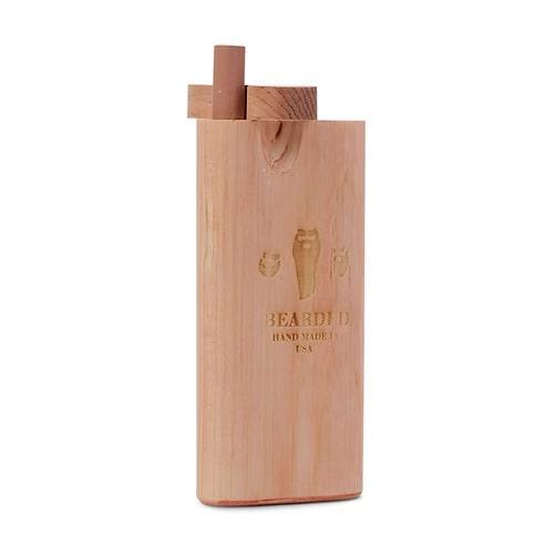 Bearded Wood Dugout - Short, handcrafted from premium hardwood, featuring a compact design for everyday carry.