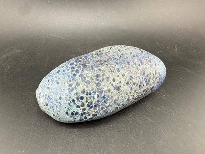 Berning Glass Novelty Pipe - Speckled Rock Pipe exhibiting a unique speckled stone design, showcasing craftsmanship and creativity.