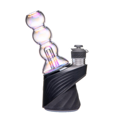 Big Fun! Puffco Peak Glass - Bubble Peak Top with iridescent design and unique bubble stack structure.