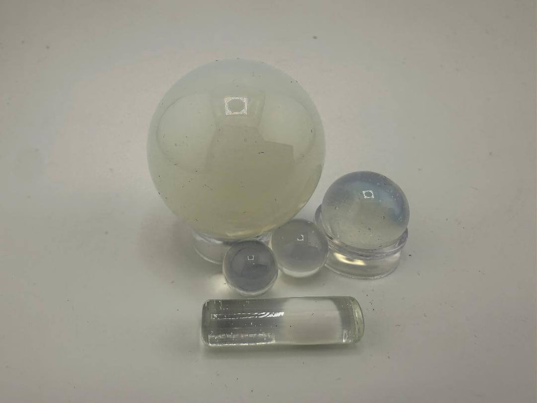 Bowman Glass Oversized Terp Slurper Marble Set - 4 pieces, premium American borosilicate glass, handmade in Spokane.