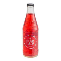 Boylan Shirley Temple bottle filled with bright cherry soda made with pure cane sugar and craft quality.