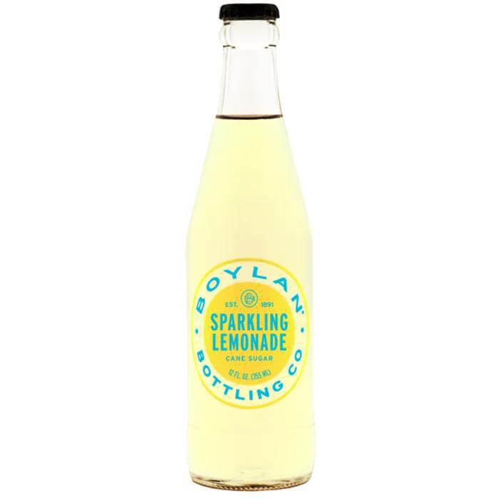 Boylan Sparkling Lemonade bottle featuring bright label and refreshing lemonade inside.