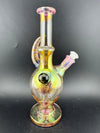 Brando Glass Fumed Orb Rig 10mm 45° with iridescent finish and ergonomic design, perfect for concentrate sessions.