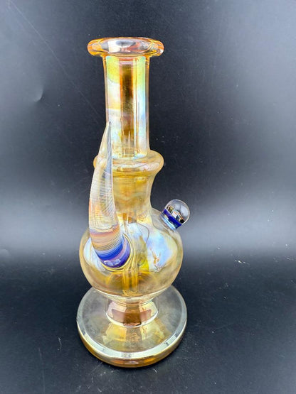 Brando Glass Fumed Orb Rig 10mm 45° - Hand-blown functional art for concentrate sessions.