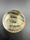Brando Glass Marble - 21mm Fumed Slurper Top Marble featuring a colorful swirl design and glassy finish.