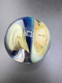 Brando Glass Marble - Double Vortex 1.4" - 1.6" featuring colorful vortex designs.