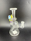 Brando Glass Mushroom Growth Banger Hanger Rig 10mm 90° with vibrant rainbow mushroom accents.
