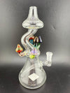 Brando Glass Mushroom Growth on Mushroom Rig 10mm 90° with colorful mushroom accents and unique design.