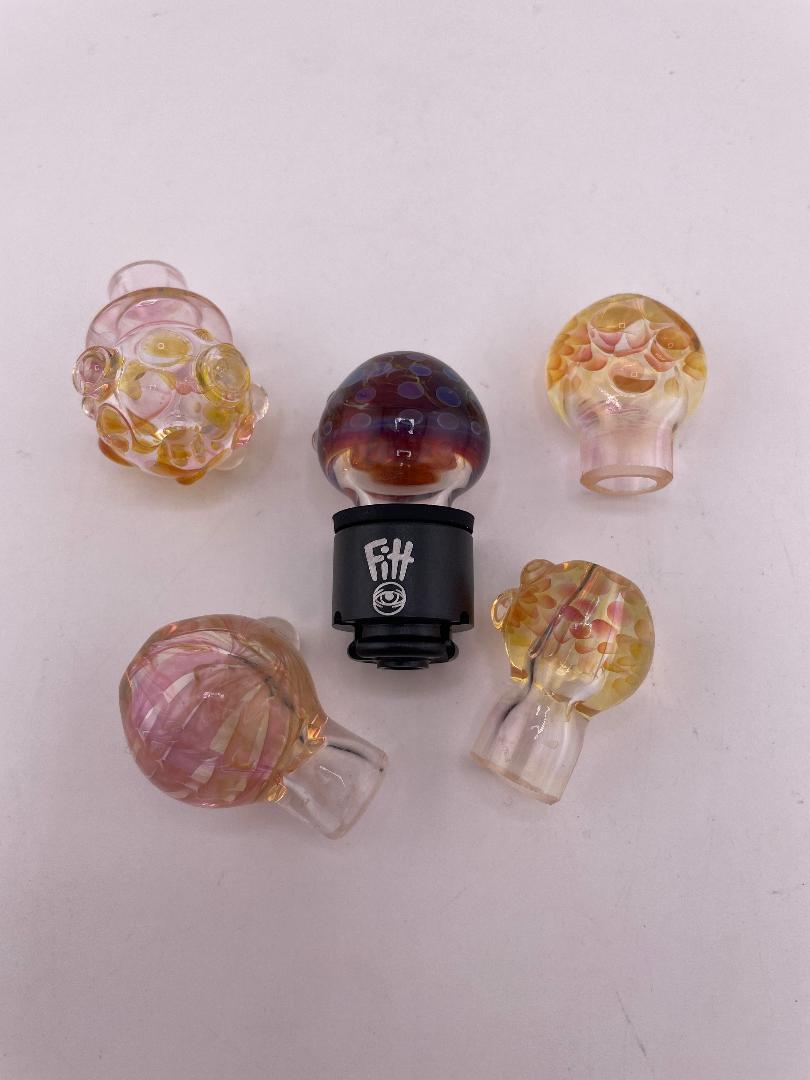 Brando Glass Puffco Pivot Topper - Fumed Accent (Only Compatible w/ Ryan Fitt Pivot Interface)