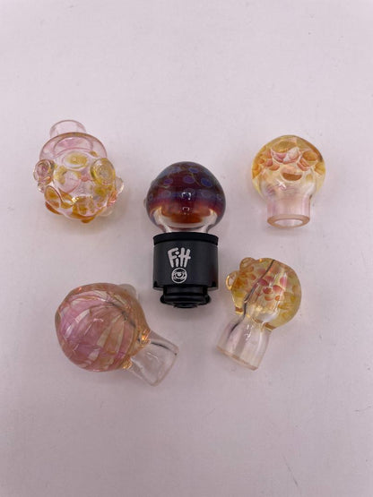Brando Glass Puffco Pivot Topper - Fumed Accent (Only Compatible w/ Ryan Fitt Pivot Interface)
