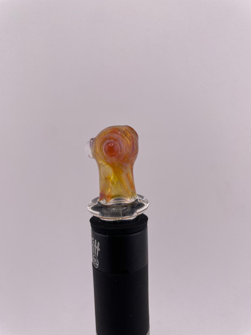Brando Glass Puffco Pivot Topper - Fumed Side Shooter (Only Compatible w/ Ryan Fitt Pivot Interface)