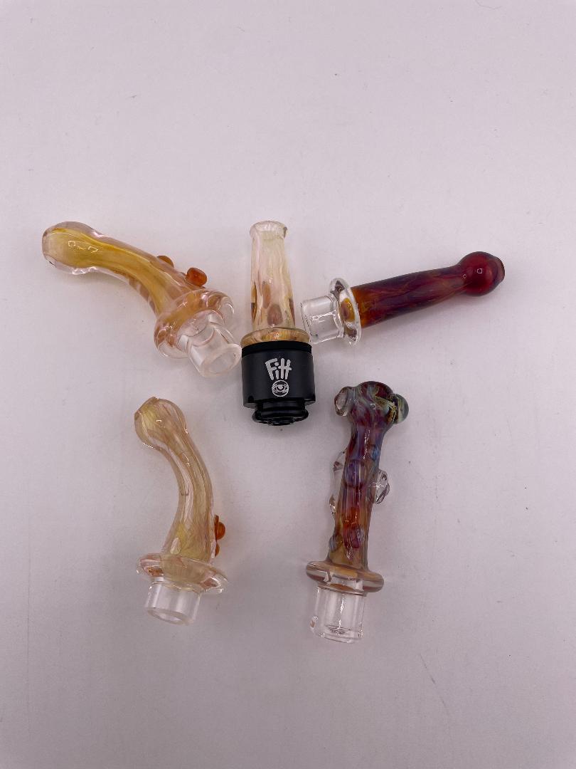 Brando Glass Puffco Pivot Topper - Worked Straw (Only Compatible w/ Ryan Fitt Pivot Interface)