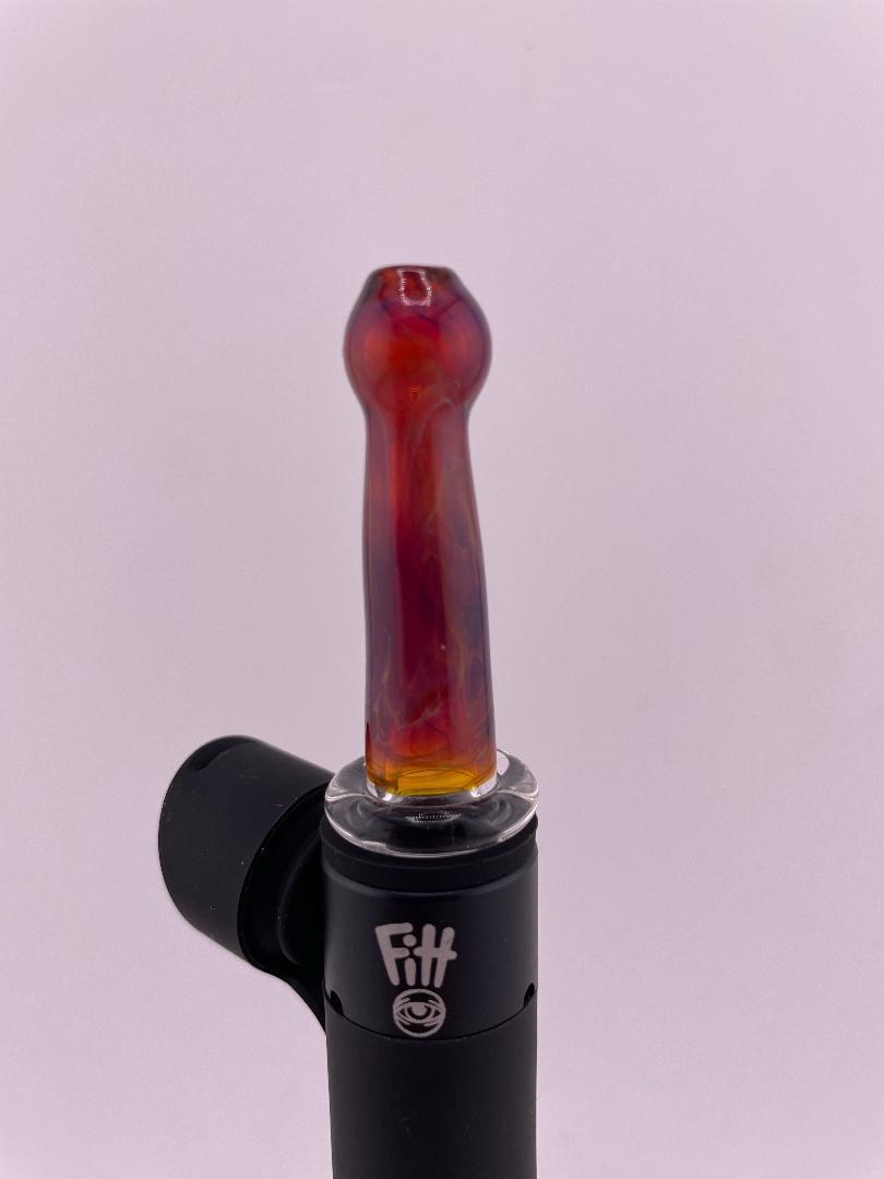 Brando Glass Puffco Pivot Topper - Worked Straw (Only Compatible w/ Ryan Fitt Pivot Interface)