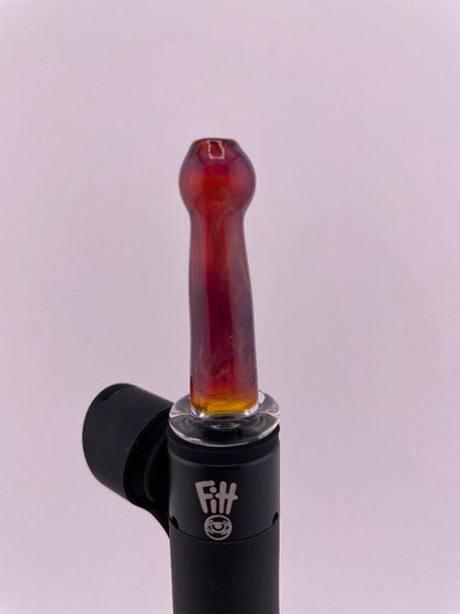 Brando Glass Puffco Pivot Topper - Worked Straw (Only Compatible w/ Ryan Fitt Pivot Interface)