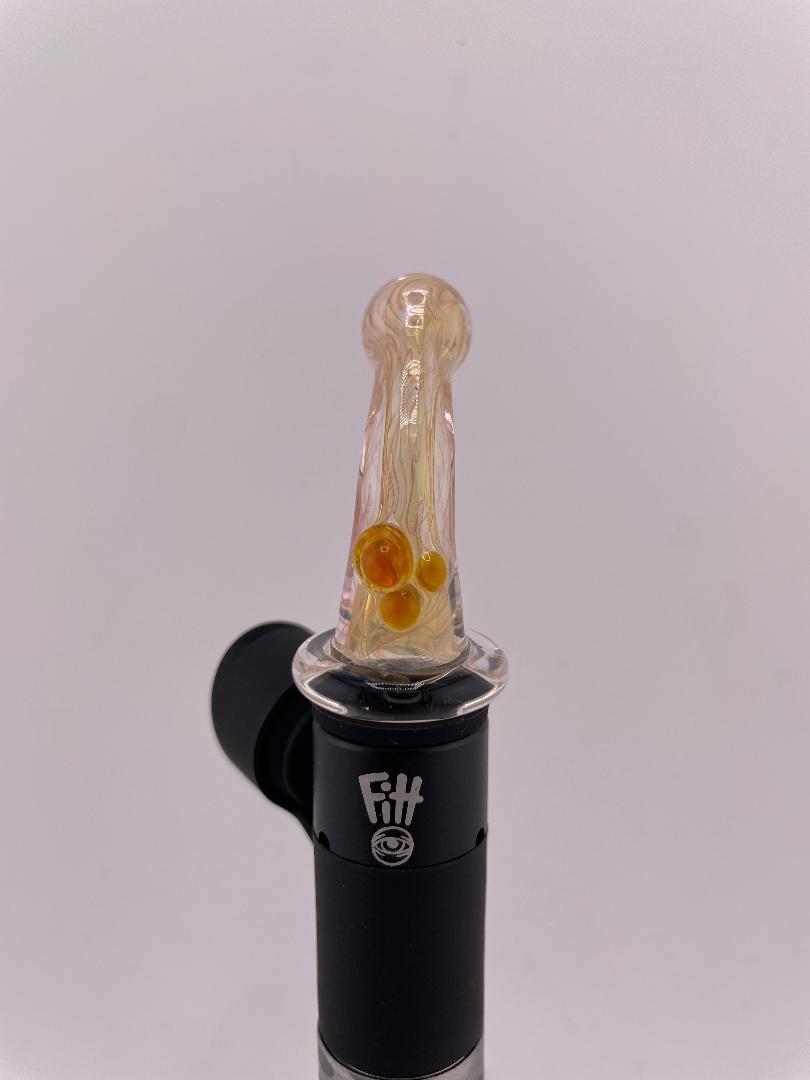 Brando Glass Puffco Pivot Topper - Worked Straw (Only Compatible w/ Ryan Fitt Pivot Interface)