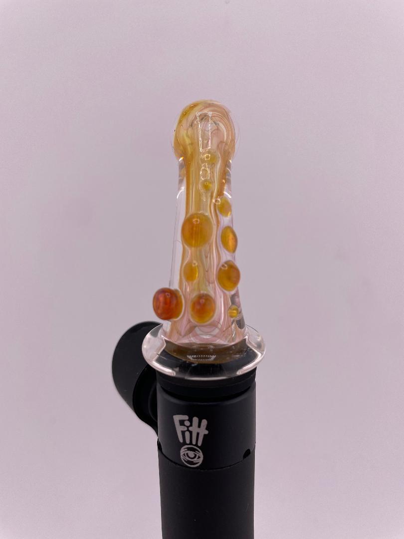 Brando Glass Puffco Pivot Topper - Worked Straw (Only Compatible w/ Ryan Fitt Pivot Interface)