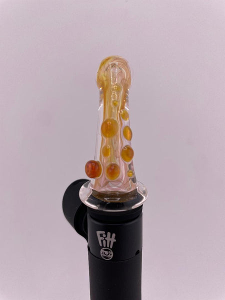 Brando Glass Puffco Pivot Topper - Worked Straw (Only Compatible w/ Ryan Fitt Pivot Interface)