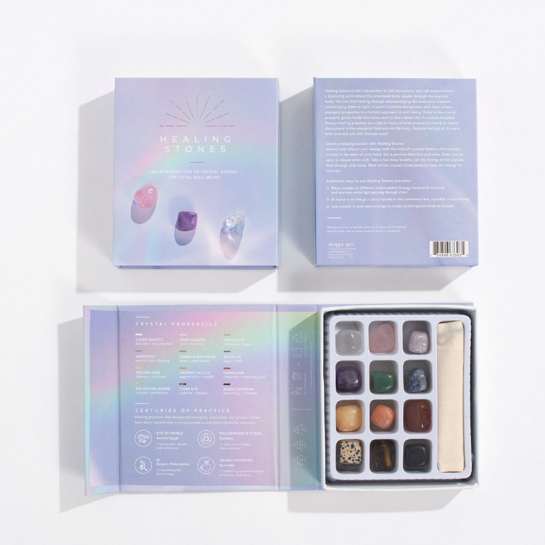 Geocentral Healing Stones Box Crystal Collection