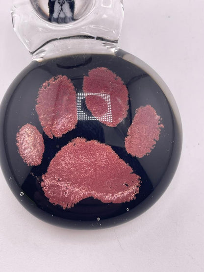 Tim Doane Glass Pendant - Dog Print Pendant w/ Frenchie Millie