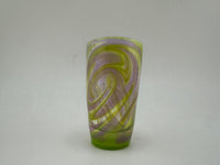 Paulson Pieces Pink & Green Wig Wag Shot Glass – Handcrafted Glass Art