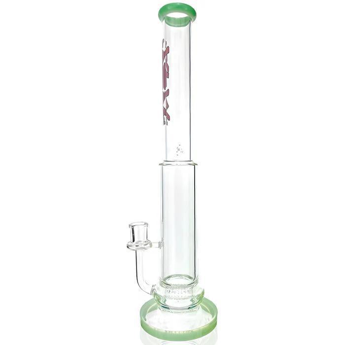 AFM Glass 14" Shower Disc Perc Glass Straight Tube 14mm 90°