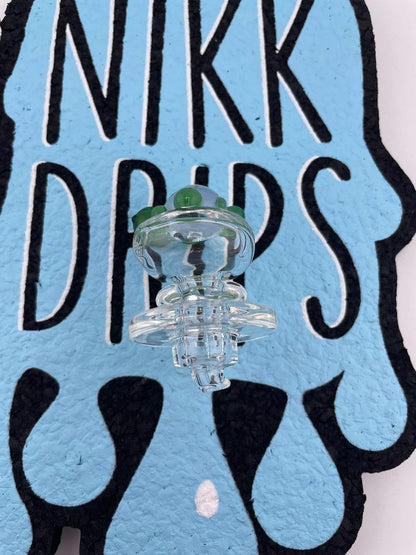 Wildfire Productions Carb Cap  - Larger Clear Directional Cap w/ Turtle