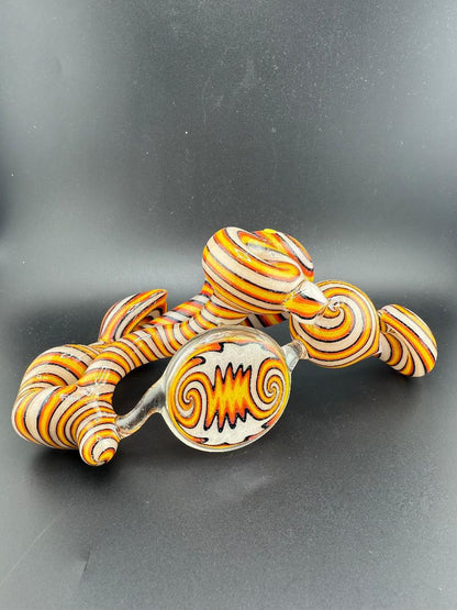 Crondo Glass UV White Orange Dichroic Dry Pipe