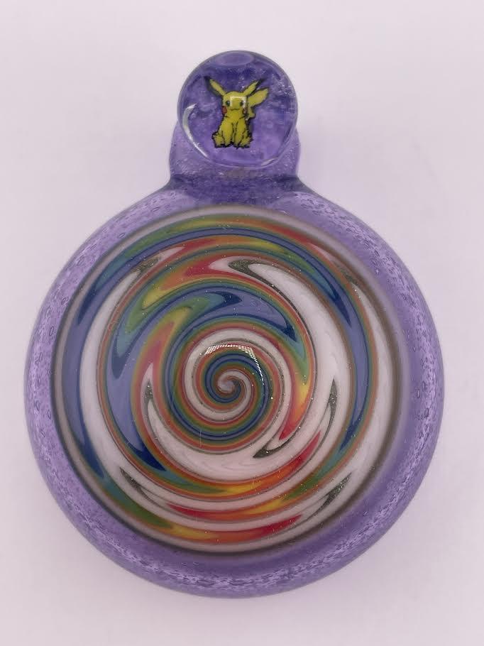 Tim Doane Pendant – Hollow Disc with Electric Mouse Millie