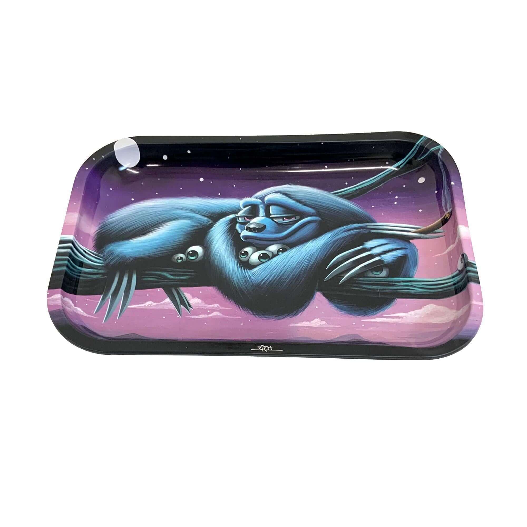 3RDI Rolling Trays with unique gorilla design, size 11.5 x 7.5 inches, perfect for rolling and smoking accessories.