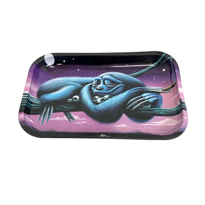 3RDI Rolling Trays with unique gorilla design, size 11.5 x 7.5 inches, perfect for rolling and smoking accessories.