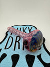 Filla John Glass Hand Pipe - Full Color with Wigwag Cap