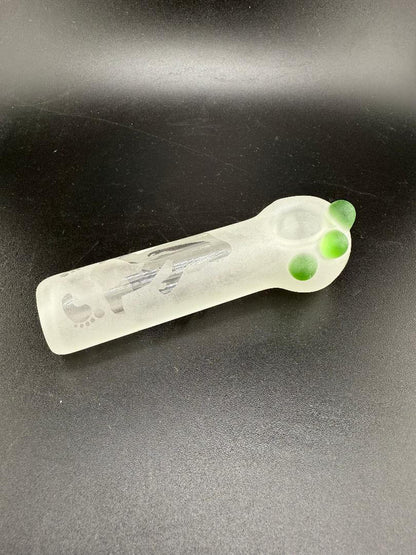 Danny W Glass Etched hand Pipe / Spoon - Misc