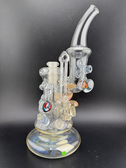 Brando Glass UV Mushroom Grateful Dead Bubbler 10mm 90°